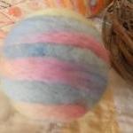 Wool Art Ball For Baby. Calming Baby Toy, Lavender..